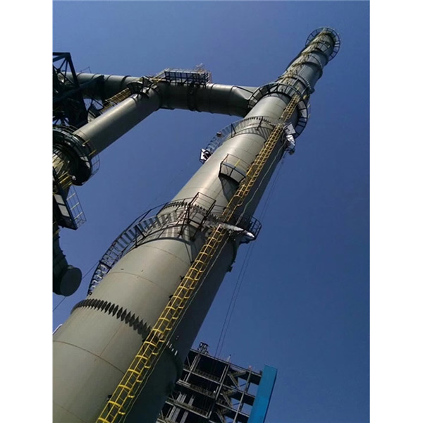 What material is used for industrial chimneys?